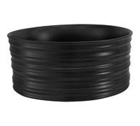ML-Design Lavabo en Céramique Noir Mat, Ø 41 x 18 cm, Rond, Vasque à Poser sur Plan de Toilette, Lave-Mains Évier pour la Salle de Bain / WC Invités, Design Moderne, sans Matériel de Montage Noir G