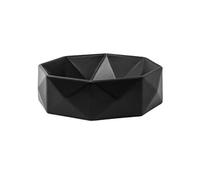 ML-Design Lavabo en Céramique Noir Mat, Ø 42x13,5 cm, avec Garniture de Vidage 1 1/4 noir mat