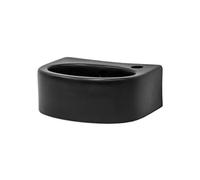 ML-Design Lavabo en Céramique Noir Mat 33,5x25,5x13 cm, Arrondie Vasque à Poser Moderne,