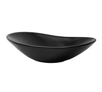 ML-Design Lavabo en Céramique Noir Mat, 63x36x15,5 cm, Design Ovale, Vasque à Poser Moderne, Lavabo de Comptoir Élégant, Lavabo avec Trou d'Évacuation, Lave-mains pour Salle de Bain et WC Invités