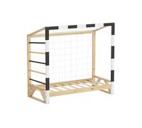 ML-Design Lit Enfant But de Football Handball, 70x140 cm, en Bois Massif, avec Sommier à