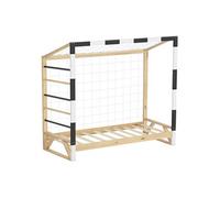 ML-Design Lit Enfant But de Football Handball, 80x160 cm, en Bois Massif, avec Sommier à
