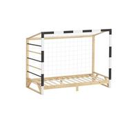ML-Design Lit Enfant But de Football Handball, 90x200 cm, en Bois Massif, avec Sommier à