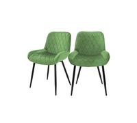ML-Design Lot 2x Chaises de Salle à Manger Vert Clair (Sauge), Style Moderne/Retro,