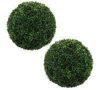 ML-Design Lot de 2 Boules de Buis Plantes Artificielles, Ø 35 cm Vertes, Résistantes aux Grün