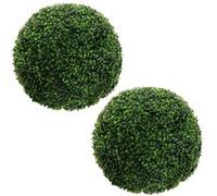 ML-Design Lot de 2 Boules de Buis Plantes Artificielles, Ø 45 cm Vertes, Résistantes aux Grün