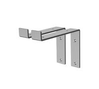 ML-Design Lot de 2 Equerres d'Etagère 20x4x14.5 cm, en Métal, Gris, Style Industriel,