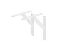 ML-Design Lot de 2 Supports d'Etagère, 240 x 240 mm, en Aluminium, Blanc, Style
