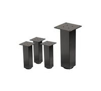ML-Design Lot de 4 Pieds de Table I-Design 30 cm, Gris Foncé, Aspect Industriel, en Acier