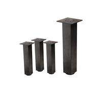 ML-Design Lot de 4 Pieds de Table I-Design 42 cm, Couleur Industriel, en Acier Laqué,