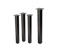 ML-Design Lot de 4 Pieds de Table I-Design 90 cm, Couleur Industriel, en Acier Revêtu par