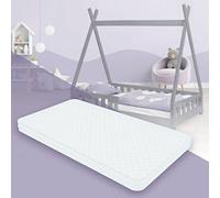 ML-Design Matelas Enfant 80x160x10 cm, en Mousse à Froid, Certifié Oeko Tex 100, avec Housse Amovible Lavable Fermeture Éclair, Respirant, Hypoallergénique, 23 kg/m³, Testé Contre Substances Nocives