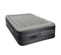 ML-Design Matelas Gonflable 1 Personne 196x97x47cm Certifié TÜV Pompe à Air Électrique 230V Gris Lit Autogonflant + Sac de