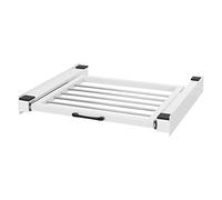 ML-Design Meuble pour Machine à Laver et Seche Linge, Kit de Superposition | Colonne de Buanderie, Étagère Separateur Universel, Plateau avec Corde à Linge Extensible et Robuste, 60,5x54,5 cm, Blanc