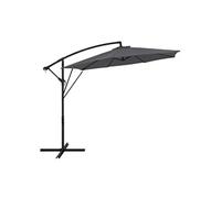 ML-Design Parasol Déporté Ø 300 cm Anthracite en Aluminium avec Manivelle, Protection