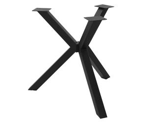 ML-Design Pied de Table à Manger Spider en Métal Noir, Réglable, pour Intérieur et Extérieur, Piètement Support Plan de Travail Bureau Meubles, Résistante aux Intempéries, en Acier, Ø 94,5 x 73 cm