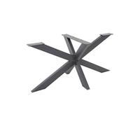 ML-Design Pied de Table Spider 78x71x120 cm, Structure en Croix, Anthracite, en Métal,