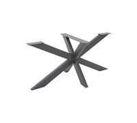 ML-Design Pied de Table Spider 78x71x120 cm, Structure en Croix, Anthracite, en Métal,