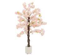 ML-Design Plante Artificielle Cerisier 120 cm Faux Arbre Décoratif Imitation Réaliste en