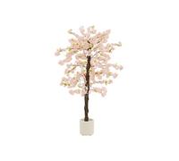 Plante artificielle cerisier ML-Design 180 cm en plastique avec pot pour intérieur et extérieur