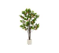 ML-Design Plante Orange Artificielle 130 cm Faux Arbre Oranger Décoratif Imitation