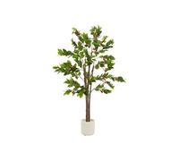 ML-Design Plante Orange Artificielle 160 cm Faux Arbre Oranger Décoratif Imitation