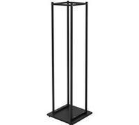 ML-Design Porte bûches de cheminée 33x115x33 cm noir rectangulaire en acier revêtu par poudre support pour bois de chauffage étagère pour rangement