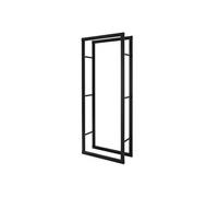 ML-Design Porte Bûches de Cheminée, 60x25x150 cm, Noir, Métallique, en Acier Revêtue par