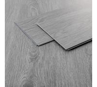 ML-Design Revêtement de Sol Clipsable en Vinyle 122cm x 18cm x 4,2mm 4,62m²/21 Planches Gris Chêne Windswell Hickory Imitation de Parquet Lames en PVC Emboîtables Antidérapant Étanche harge 34