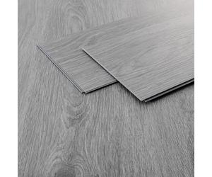 ML-Design Revêtement de Sol Clipsable en Vinyle 122cm x 18cm x 4,2mm 4,62m²/21 Planches Gris Chêne Windswell Hickory Imitation de Parquet Lames en PVC Emboîtables Antidérapant Étanche harge 34