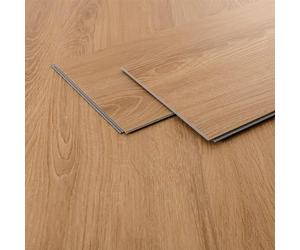 ML-Design Revêtement de Sol Clipsable en Vinyle 122cm x 18cm x 4,2mm 7,7m²/35 Planches Marron Clair Chêne Sable Imitation de Parquet Lames en PVC Emboîtables Antidérapant Étanche harge 34