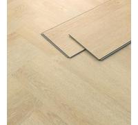 ML-Design Revêtement de Sol Clipsable en Vinyle 61cm x 12,8cm x 4,2mm 4,68m²/60 Planches Marron Chêne à Chevrons Naturel Imitation Parquet Lames PVC Emboîtables Antidérapant Étanche harge 34