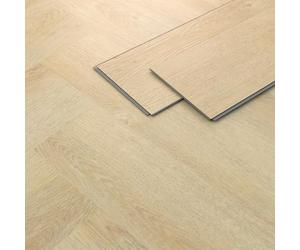 ML-Design Revêtement de Sol Clipsable en Vinyle 61cm x 12,8cm x 4,2mm 7,8m²/100 Planches Marron Chêne à Chevrons Naturel Imitation Parquet Lames PVC Emboîtables Antidérapant Étanche harge 34