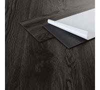 ML-Design Revêtement de Sol PVC, Lames de Vinyle Autocollantes, 91,5 cm x 15,3 cm x 2 mm, Épaisseur 2 mm, 6,69m² / 48 Planches, Chêne Gris Foncé, Aspect Bois, Antidérapant, Résistant à l'eau