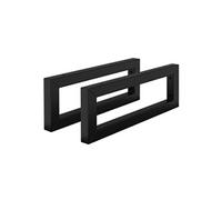 ML-Design Set 2x Consoles Murales, 400x150x30 mm, Noir, Acier, Design Flottant, Support