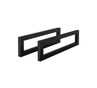 ML-Design Set 2x Consoles Murales, 500x150x30 mm, Noir, Acier, Design Flottant, Support