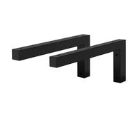 ML-Design Set 2x Consoles Murales en Forme de L, 350x150x30 mm, Noir, Acier, Design