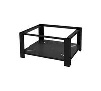 ML-Design Socle pour Machine à Laver avec Etagère, en Acier, Noir, 63x54 cm, jusqu'à 150