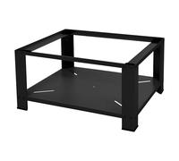 ML-Design Socle pour Machine à Laver avec Étagère, en Acier, Noir, 63x54 cm, jusqu'à 150 kg, Support Lave-Linges Standard, Pieds Antidérapants, Support Base de Lave-Linge, Estrade de 32 cm de Haut
