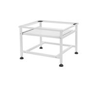 ML-Design Socle pour Machine à Laver avec Etagère Extensible, Blanc, 62,5x53,5x45 cm,
