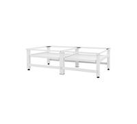 ML-Design Support Double pour Machine à Laver avec 2 Etagères Coulissantes, Blanc, en