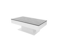 ML-Design Table Basse avec 2 Compartiments de Rangement, 110 x 60 x 40 cm, Plateau