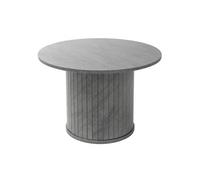 ML-Design Table Basse Ronde Ø 60 x 40 cm, Aspect Béton Gris avec Plateau Dépassant,