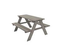 ML-Design Table de Pique-Nique avec 2 Bancs, Gris, Ensemble de Jeu pour Enfants, en Bois