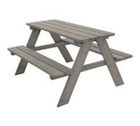 ML-Design Table de Pique-Nique avec 2 Bancs, Gris, Ensemble de Jeu pour Enfants, en Bois
