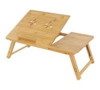 ML-Design Table pour Ordinateur Portable pour Lit/Sofa, en Bambou, Réglable en Hauteur,
