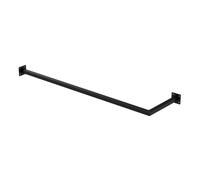 ML-Design Tringle à Vêtements d'Angle, P30 x L110 cm, Noir, Acier Inoxydable, Tringle de Penderie Forme de L, Portemanteau à Montage