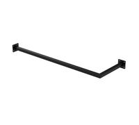 ML-Design Tringle à Vêtements d'Angle, P30 x L90 cm, Noir, Acier Inoxydable, Tringle de Penderie Forme de L, Portemanteau à Montage