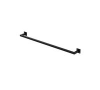 ML-Design Tringle à Vêtements Rectangulaire, P12 x L110 cm, Noir, Acier Inoxydable, Tringle de Penderie Forme de U, Portemanteau à Montage Mural, Porte-vêtements, Tringle à Linge + Matériel de Montage