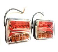 Ml Lot de 2 feux arrière LED pour remorque 12 V24 V 4 fonctions E9